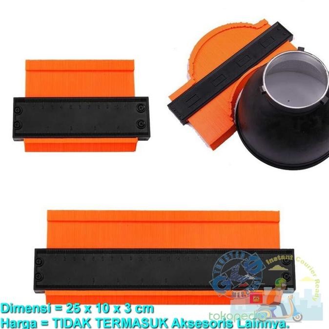 

siap kirim hs penggaris profil contour profile copy gauge wood marking duplicator
