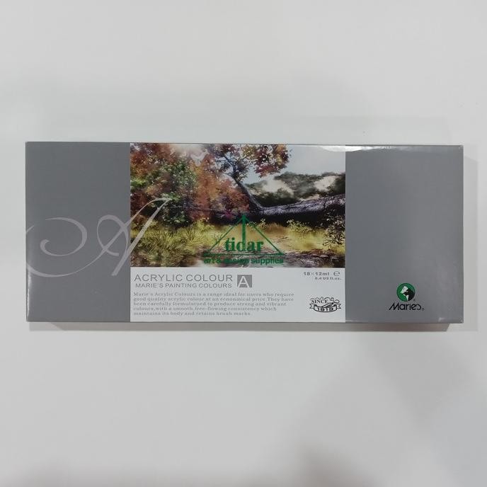 

HARGA DISC - Maries Acrylic Colour 18 x 12 ML - Painting Color - Cat Akrilik Maris