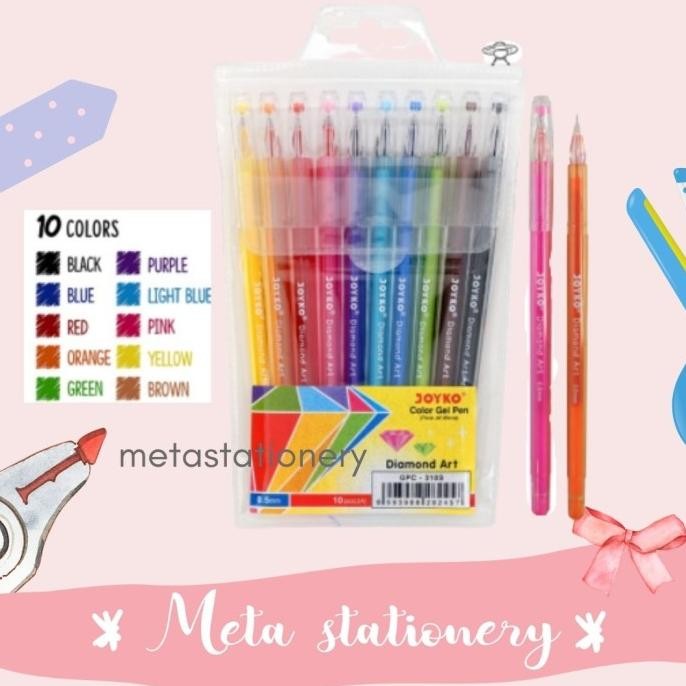 

Tersedia Pulpen Warna - Warni / Color Gel Pen Joyko Diamond Art Gpc-310S