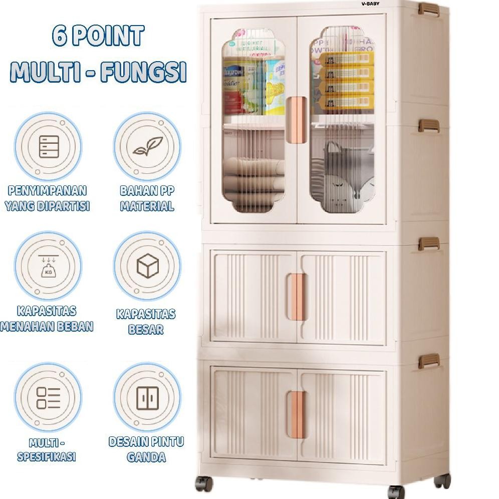 Loker Plastik / laci plastik susun / lemari lipat / lemari laci plastik susun / lemari lipat untuk b