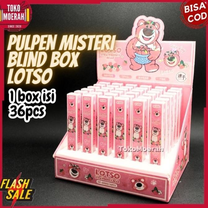 

Tersedia 1 Set 36 Box Pulpen Lotso Misteri Blind Box Unik Lucu Pen Lotso Murah