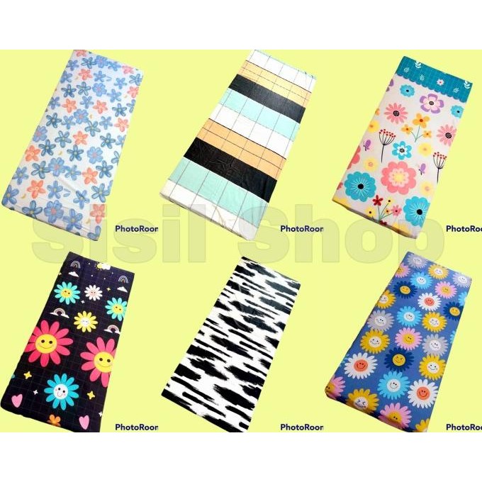 Sarung Kasur Busa Resleting Ukuran 90x200 dan 120x200 Motif Aesthetic