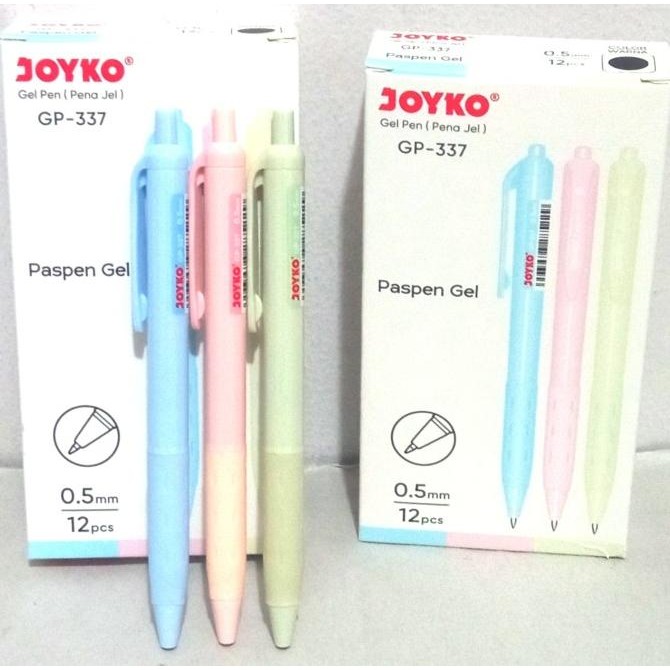 

Tersedia Joyko Pulpen/ Gel Pen Gp-337 Paspen Gel Hitam [ Lusin ]