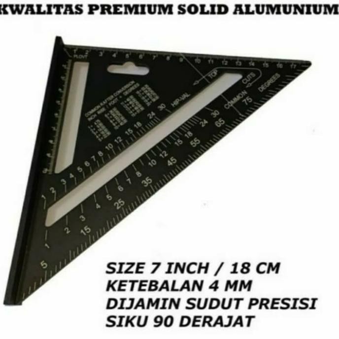 

siap kirim speed square 7 inch wood working penggaris siku segitiga tukang