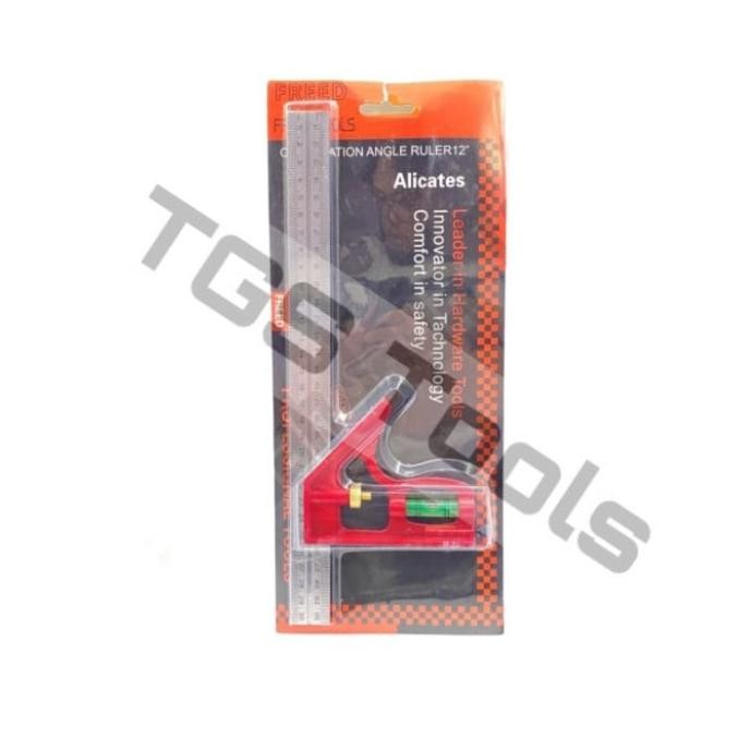 

siap kirim freed tools combination try square - penggaris siku tukang waterpas