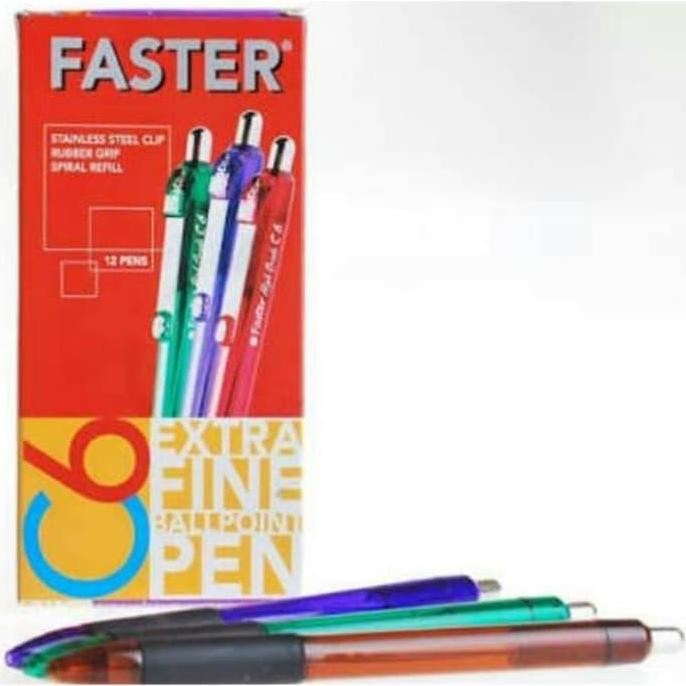 

Tersedia Pulpen Faster C6 Cetrek Hitam