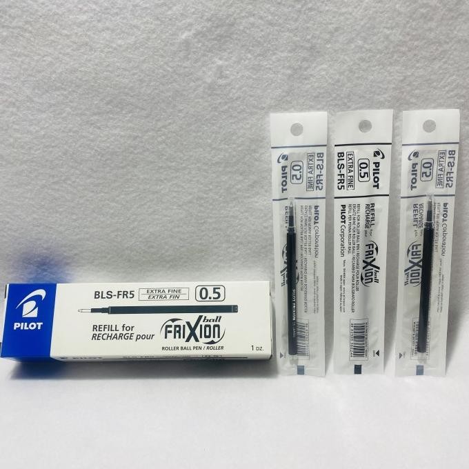 

Tersedia Refill Pulpen Pilot Frixion Bls-Fr5 0.5 Mm Hitam / 1 Box Isi 12 Pcs