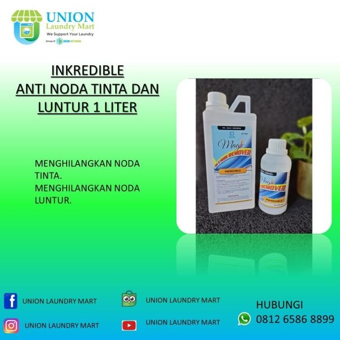 

Tersedia Anti Noda Tinta Lipstik Pulpen Spidol Inkredible 1 Liter