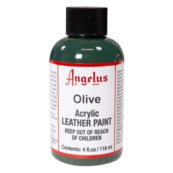 

NEW Angelus Olive Acrylic Leather Paint Cat Bahan Kulit 4 Oz 118ML USA