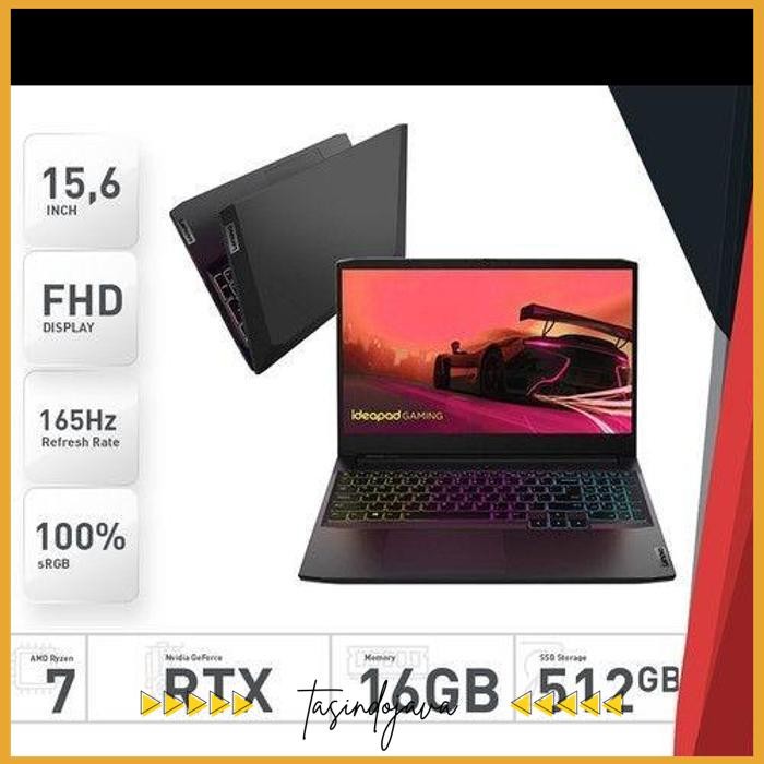 LENOVO IDEAPAD GAMING 3 RYZEN 7 5800H 16GB 512GB RTX3060 15.6" FHD PRODUK TERBAIK