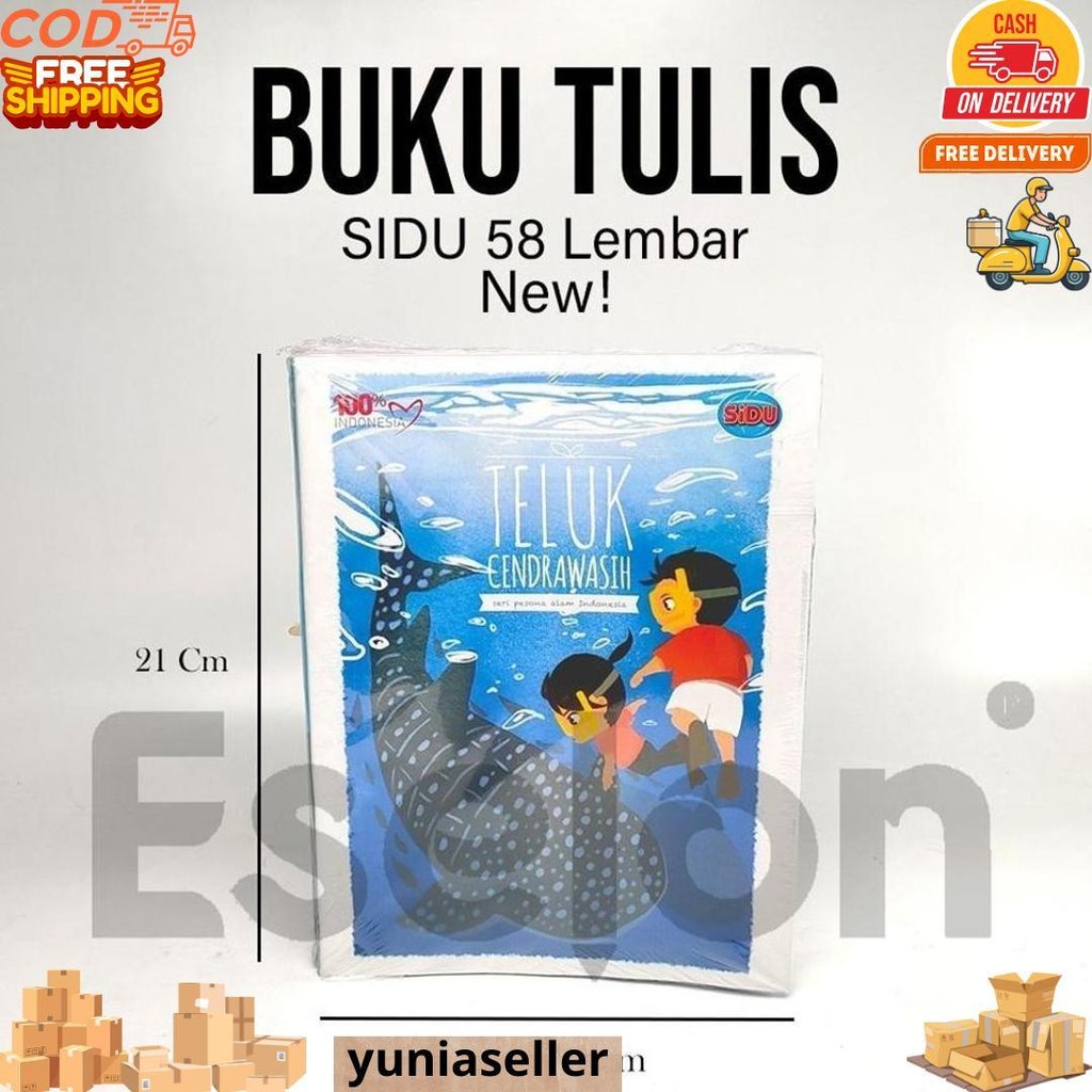 

10Pcs Buku Tulis Sidu Garis 58Lembar / 1Pack Buku Tulis Sidu 58Lembar D Promo Puncak