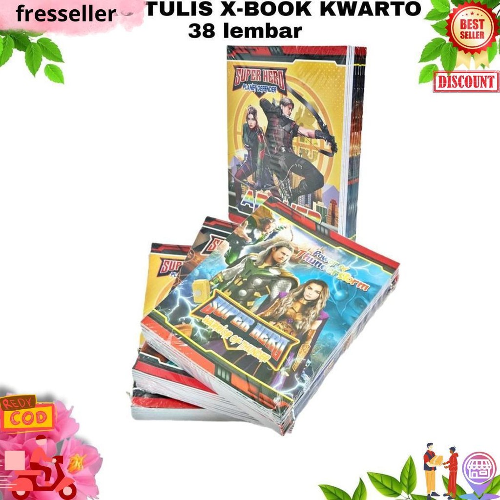 

Gg Buku Tulis X-Book Kwarto /Kecil 38 Lembar(10Bk) / Buku Catatan / Buku Sekolah Bergaris D Cod