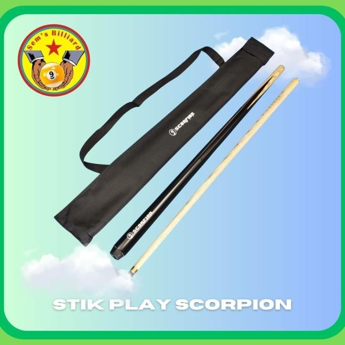 Stick Billiard Bola Besar - Stick Bola Billiard Scorpion - Stick Billiard-Stik Biliyar-Stick Billiar