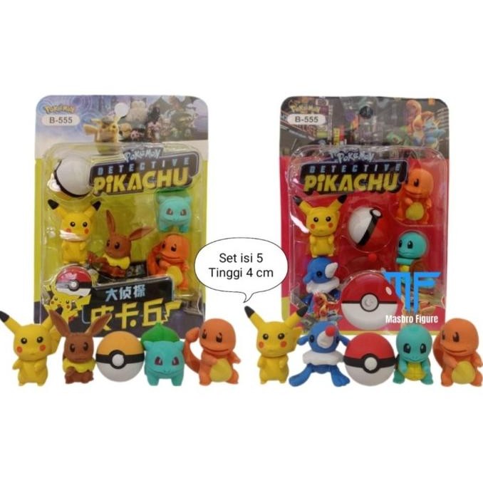 

Pokemon Set isi 5 pcs Stationery Penghapus Pensil Eraser Karakter