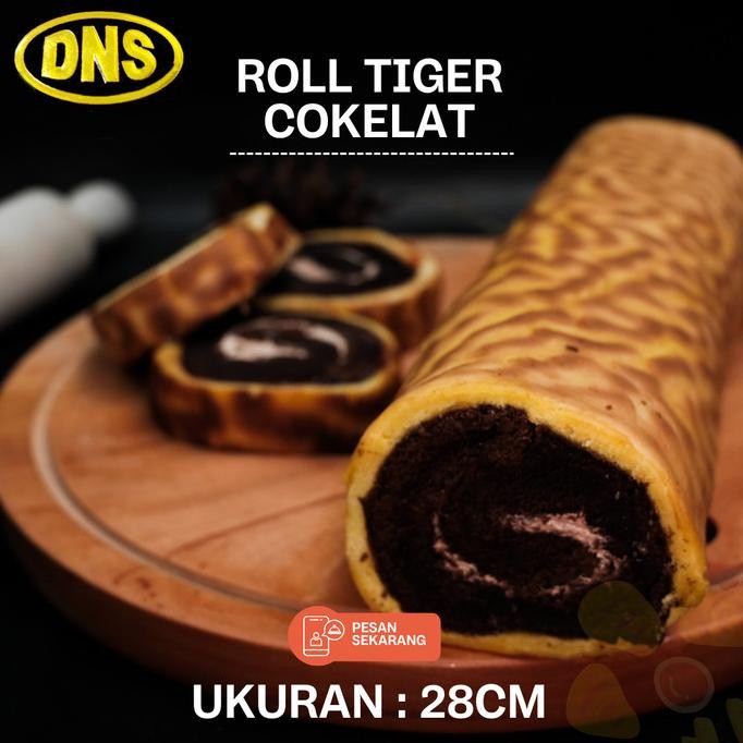 

Tiger Roll Cake/ Kue Coklat Loyang / Kue Bolu Gulung PREMIUM