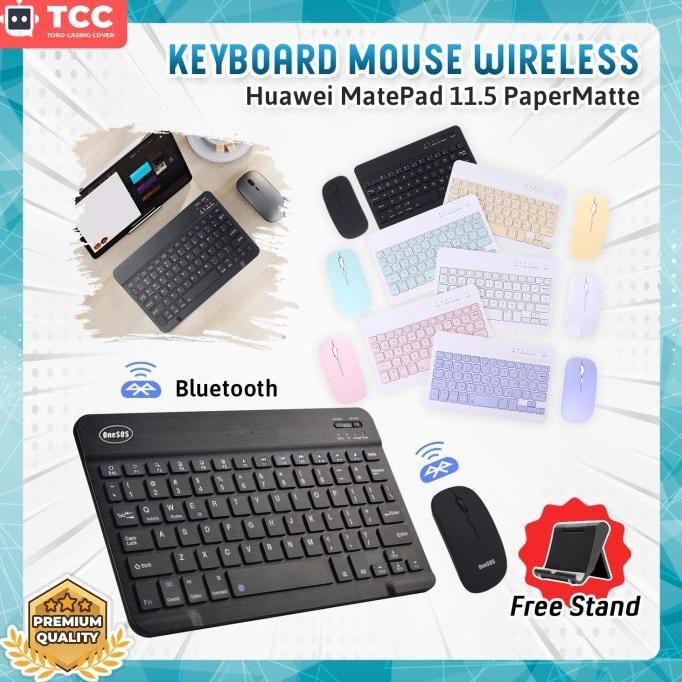 Huawei Matepad 11.5 Papermatte Wireless Keyboard Mouse Bluetooth Stand New Stok
