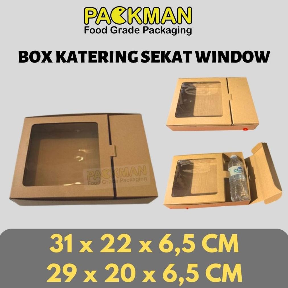 Bisa Cod Kardus Katering Sekat Window / Kotak Makanan / Box Karton Corugated Die Cut E-Flute/Hampers