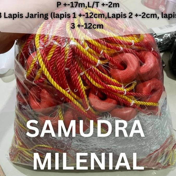 Jaring Udang Fishing Net Siap Pakai Lengkap Komplit Set 3 Lapis Co