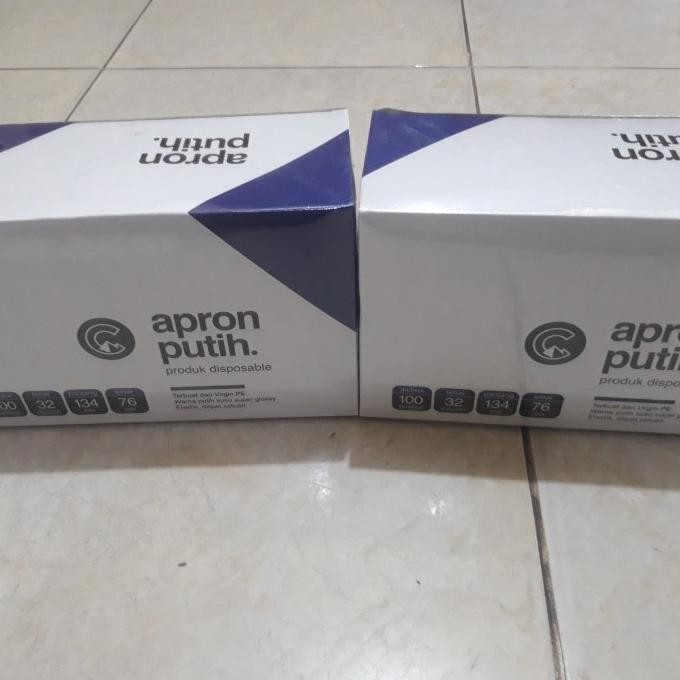 Celemek medis (Apron white)