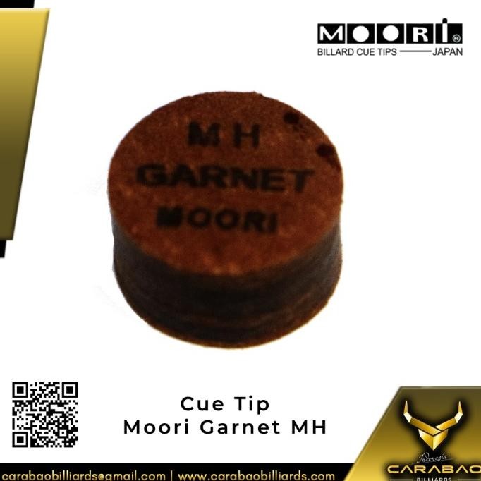 Moori Cue Tip Garnet (Mh) - Cue Tip Billiard Co