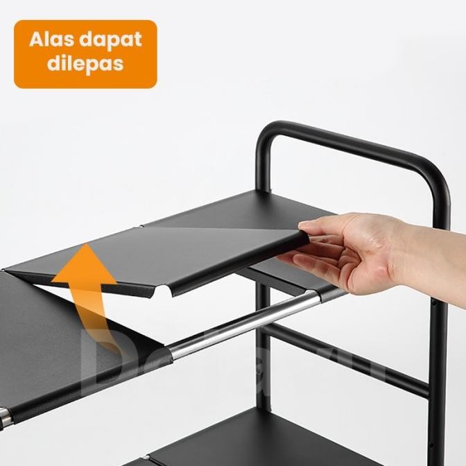 DEJAVU Rak Dapur Panci Bawah Wastafel Rak Bumbu Susun HRM160