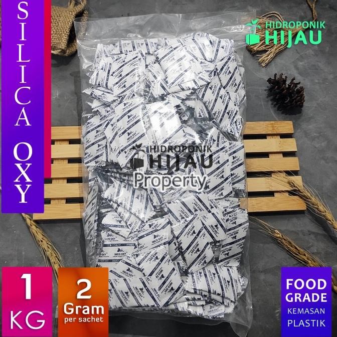 

1 Kg Silica Gel Oxy Free Food Grade kemasan 2 gram