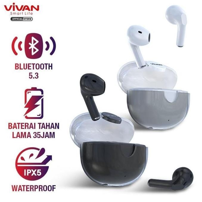 Original VIVAN Infinity GT1 Headset Bluetooth Wireless EarTws