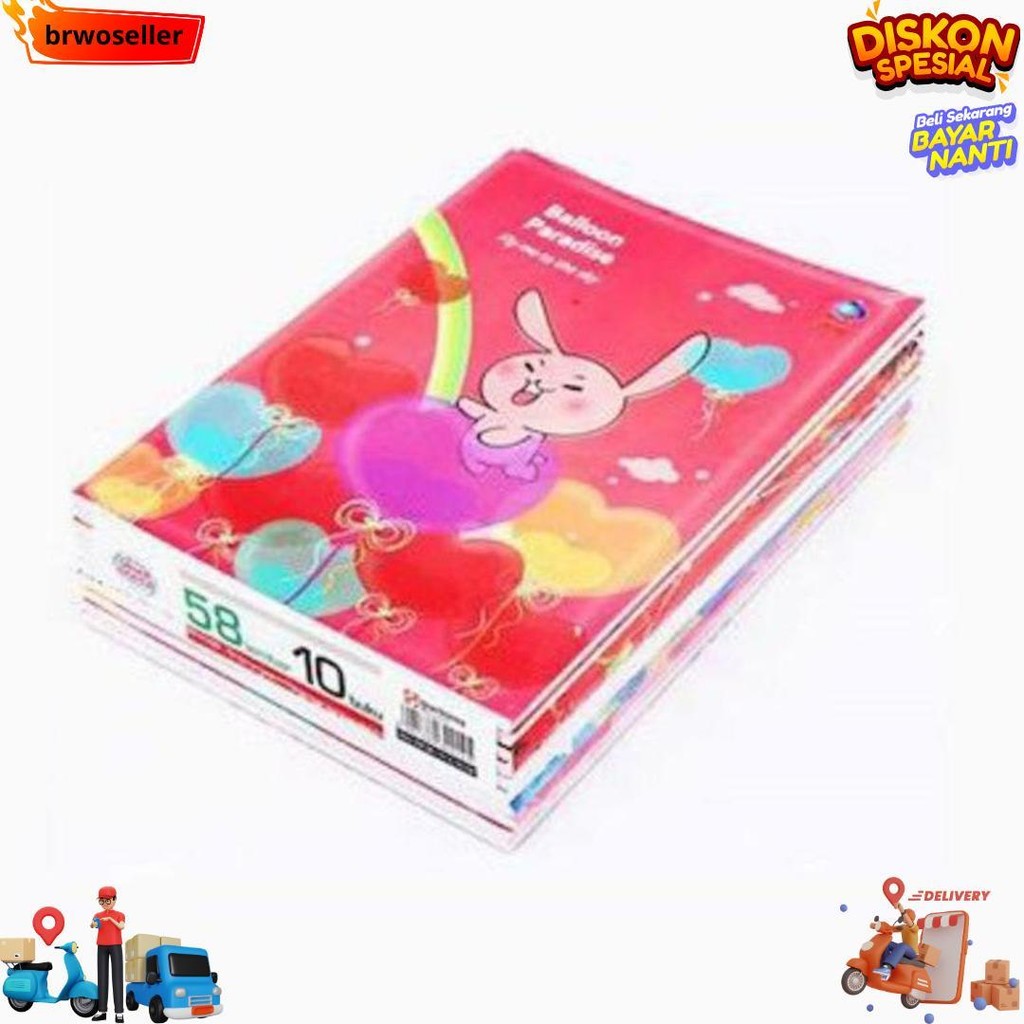 

Buku Tulis Sinar Dunia 58 Lembar ( Sidu ) Uk Quarto Random Cover - Pak (10Pcs) D Gratis Ongkir