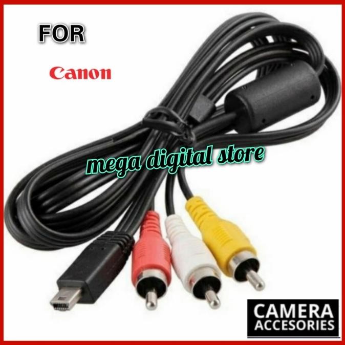 KABEL AV VIDEO AUDIO 3RCA FOR KAMERA CANON