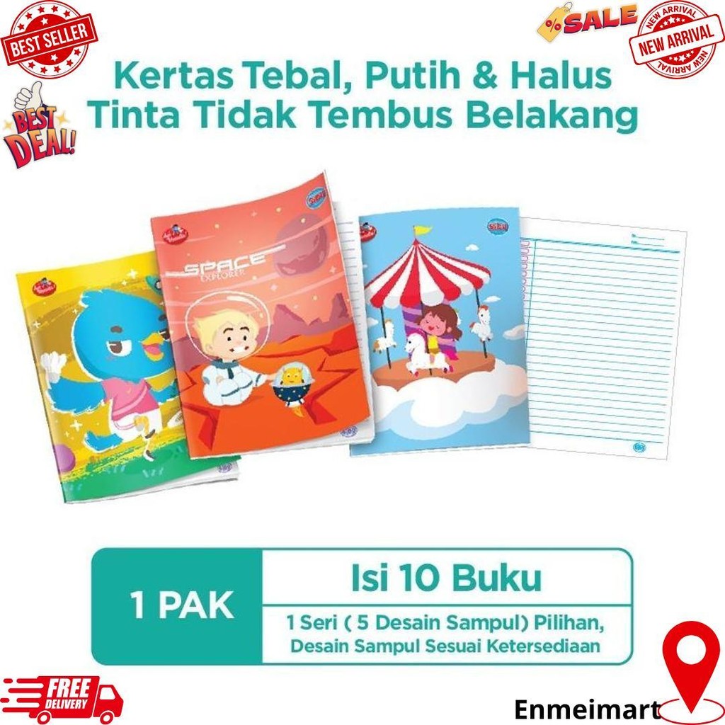 

Promo Buku Tulis Sinar Dunia Eb 38 Lembar Isi 10/Pack D Termurah