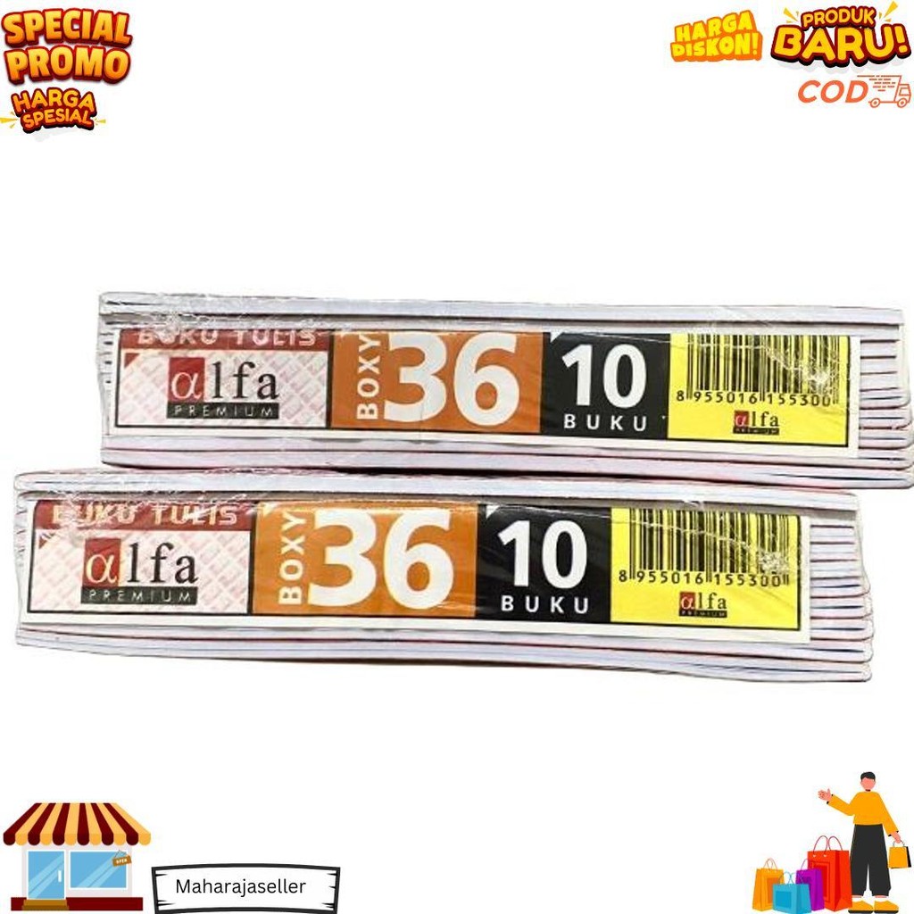 

1 Pack - Buku Besar Alfa Campus 36 Lembar - Ukuran B5 (Isi 10 Buku) D Cod