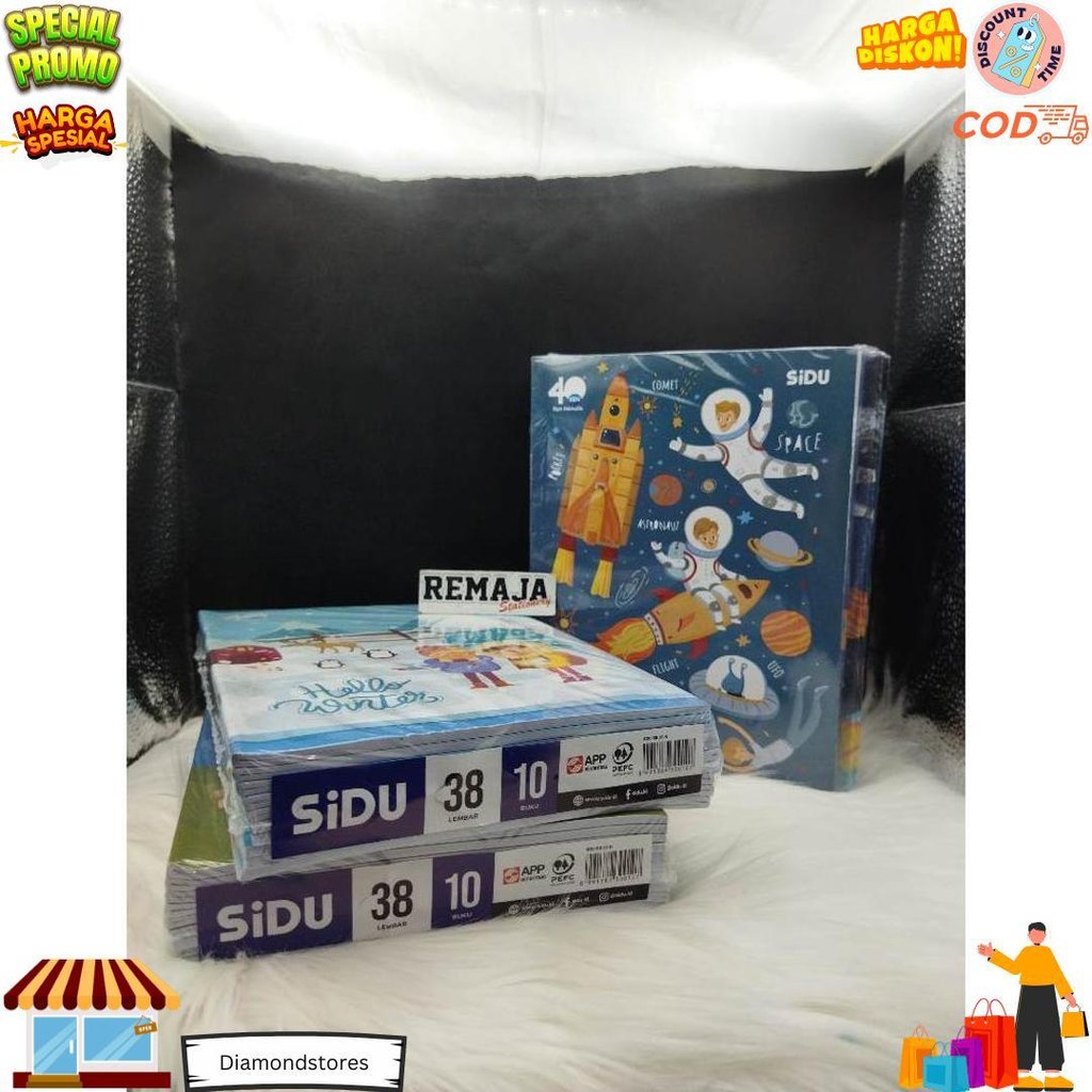 

Buku Tulis Sidu 38 Per Pack Isi 10 Buku (Bonus Stiker Nama) D Best Seller