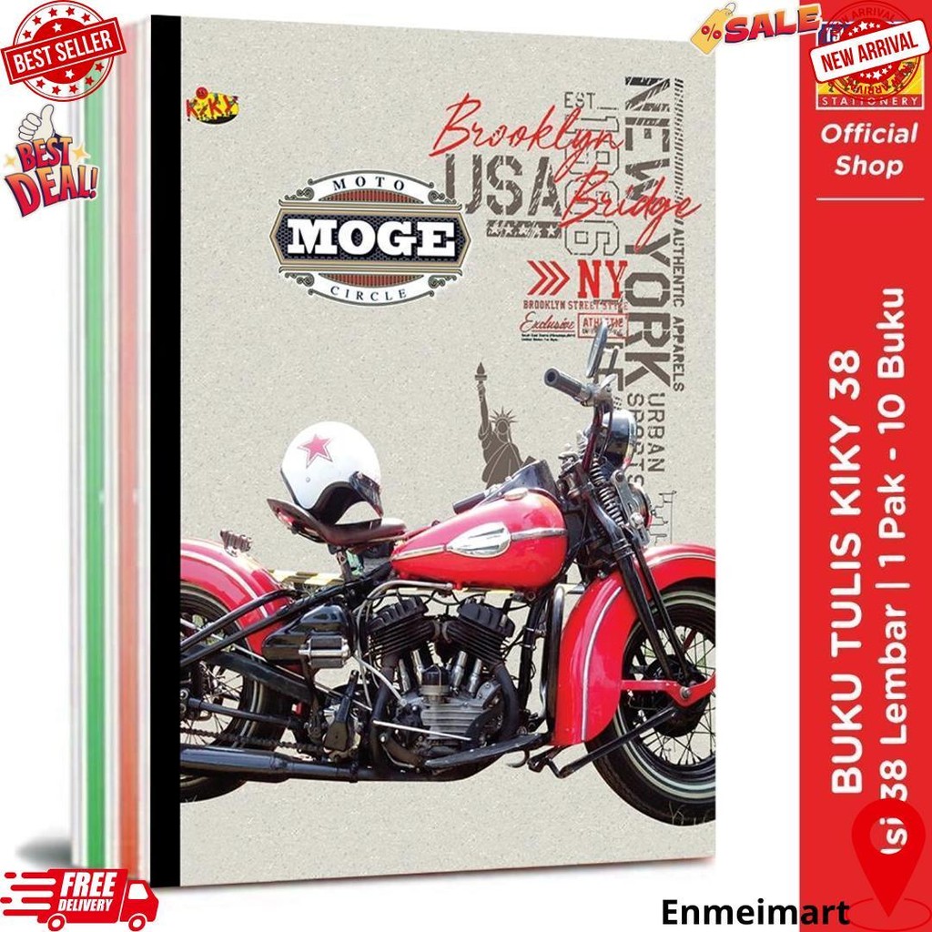 

Kiky Buku Tulis 38 Lembar - 10 Buku / Motif Random D Termurah