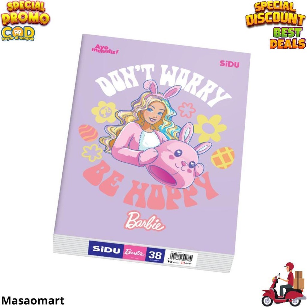 

Sidu Buku Tulis Barbie 38 Lembar - 10 Buku D Promo 4.4