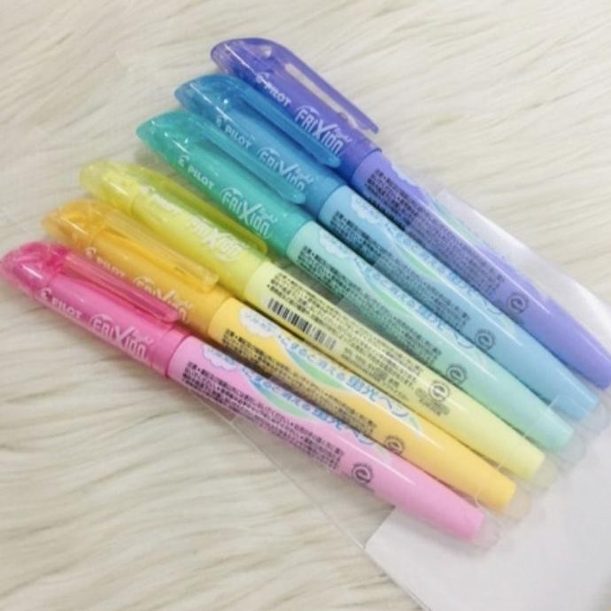 

Baru Highlighter Pilot Frixion Isi 6Pcs (1Set) SFL-60SL Bisa Dihapus