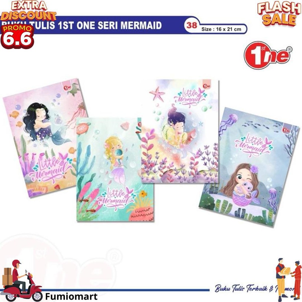 

[1Pak=10Buku] Buku Tulis Murah 38 Lembar 1St One D Terlaris