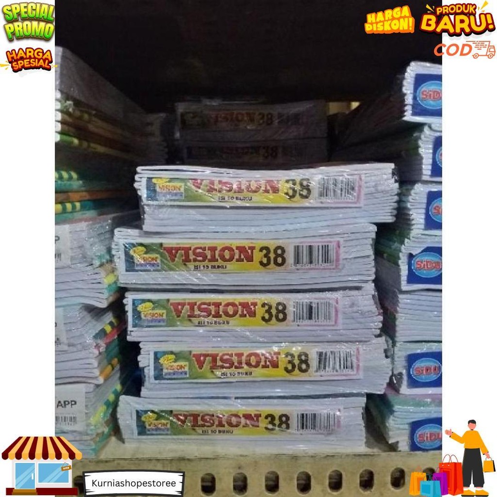 

Buku Tulis Vision 38 Lembar Isi 10 Pcs D Terlaris