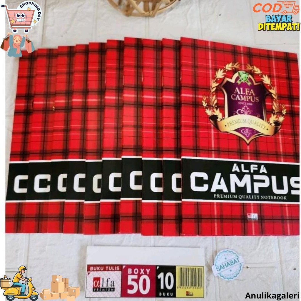 

Buku Tulis Alfa Campus 50 Lembar - (Buku Besar) D Promo 4.4