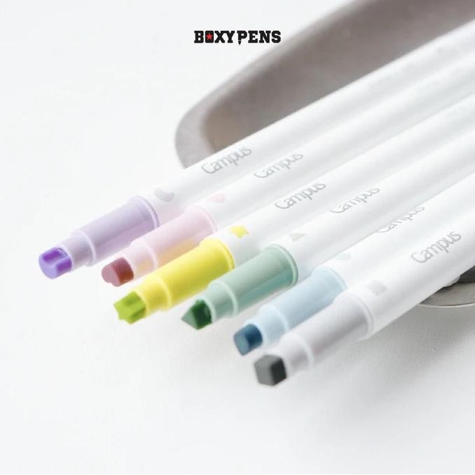 

Baru Kokuyo Campus Stamp Line Marker Double-Side Highlighter