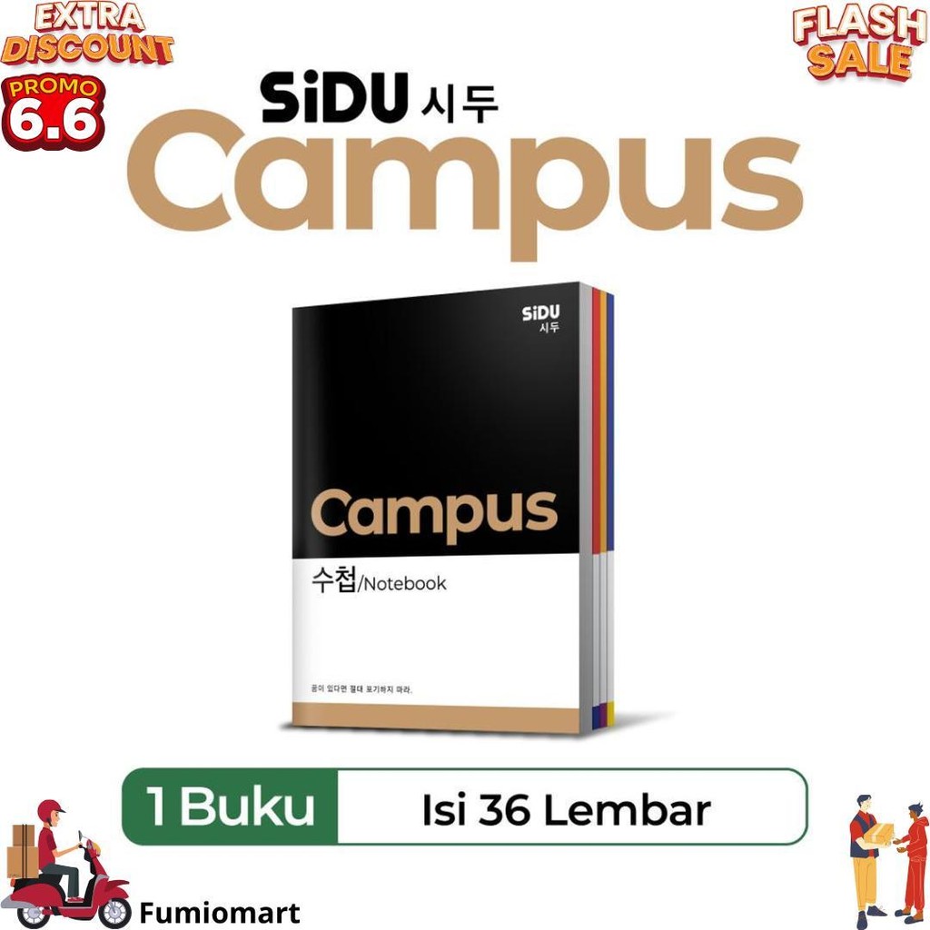 

Sidu Campus Buku Tulis 36 Lembar - 5 Buku D Gratis Ongkir