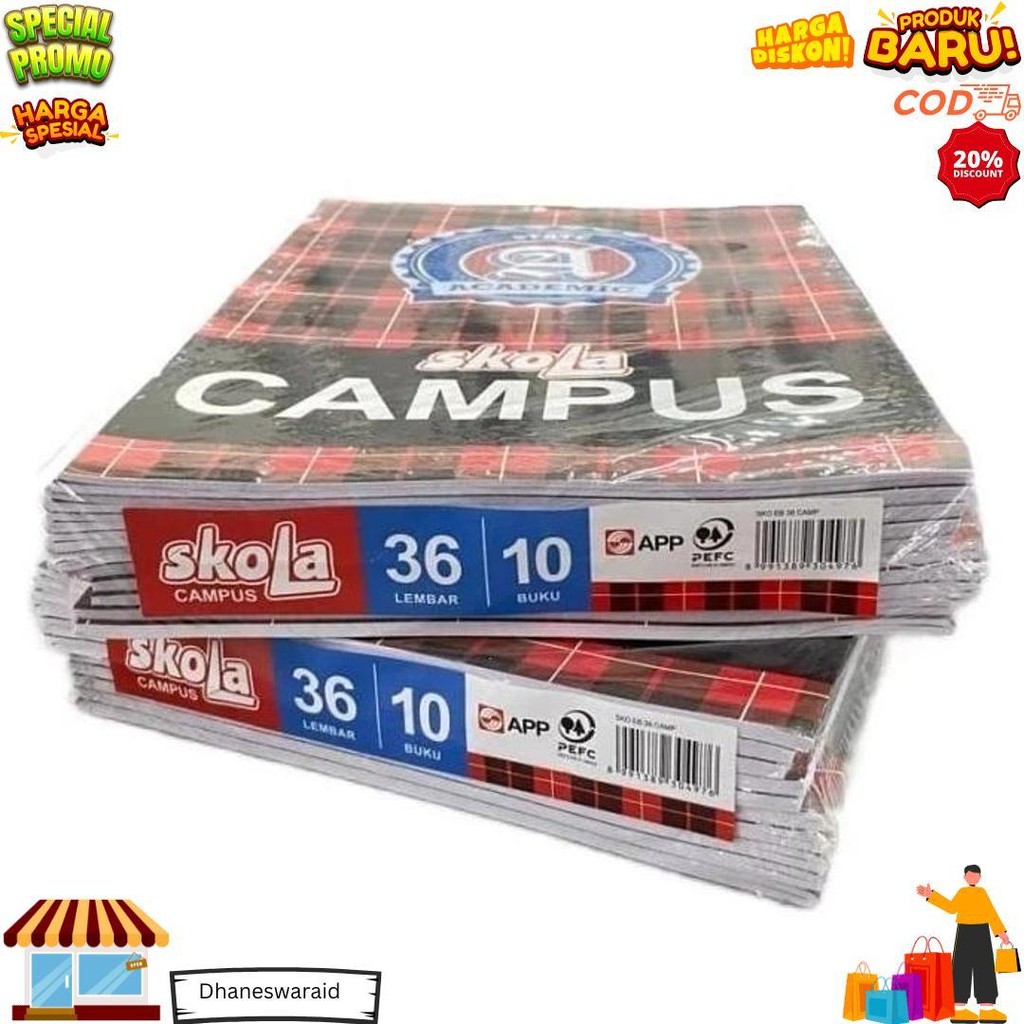 

Sidu Skola Campus Buku Tulis 36 Lembar Buku Tulis Campus Isi 36 Lembar Per Pack Isi 10 Pcs D Termurah