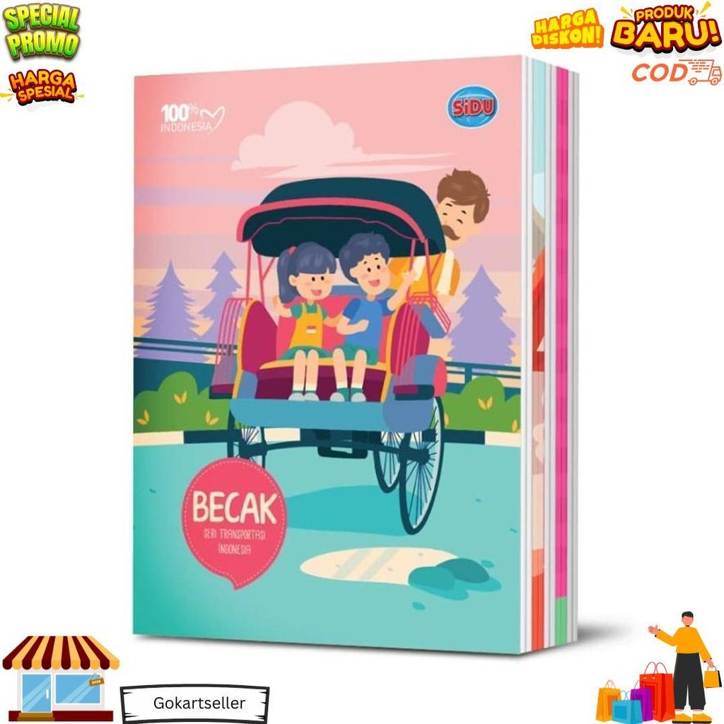 

Sidu Buku Tulis 58 Lembar (1 Pack/ 10 Buku) Tema Random D Gratis Ongkir