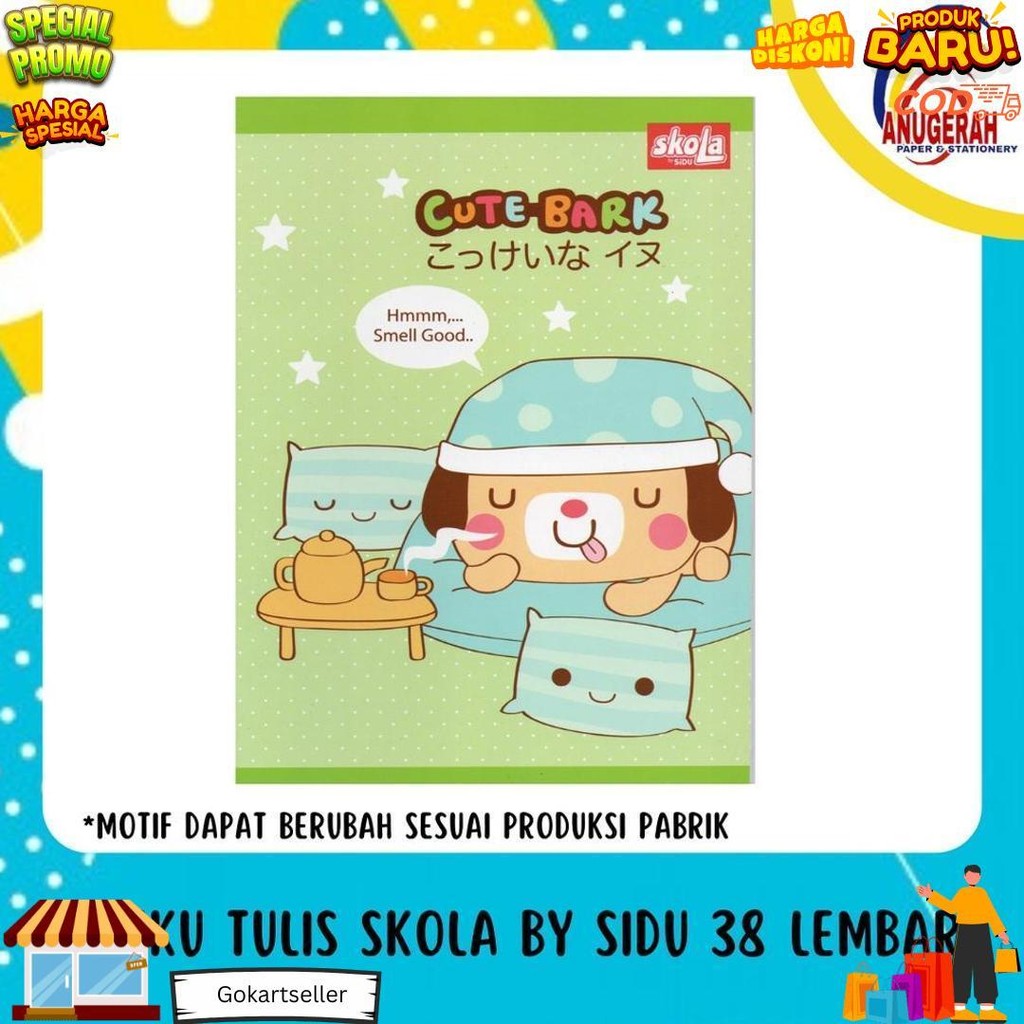 

Buku Tulis Skola By Sidu 38 Lembar (Pak) D Sale