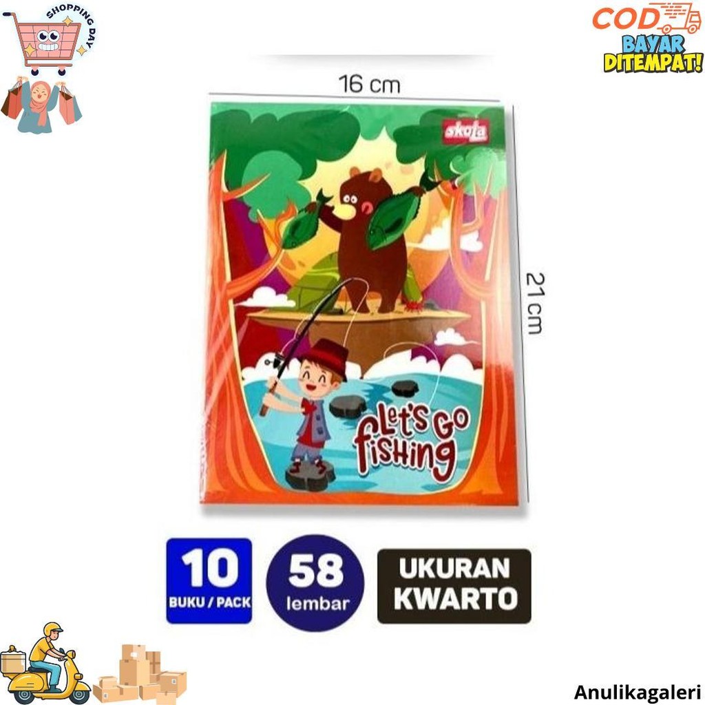 

Buku Tulis 58 Lembar Skola By Sidu Sinar Dunia (1 Pack 10 Buku) D Gratis Ongkir
