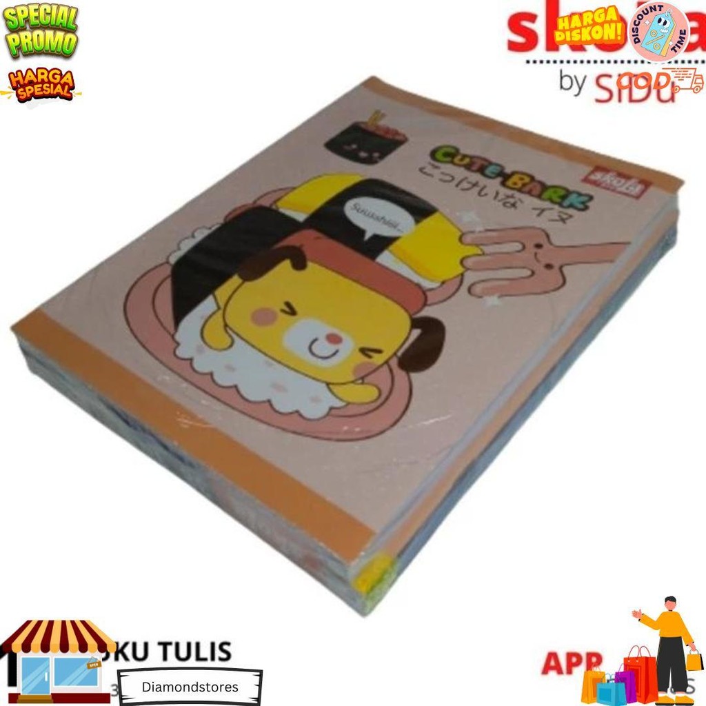 

Buku Tulis Skola By Sidu 38 Lbr, Per Pack Isi 10 D Termurah