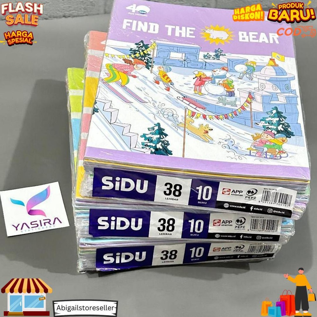 

Satu Pack 10 Pcs Sidu 38 Buku Tulis Sinar Dunia D Promo Puncak