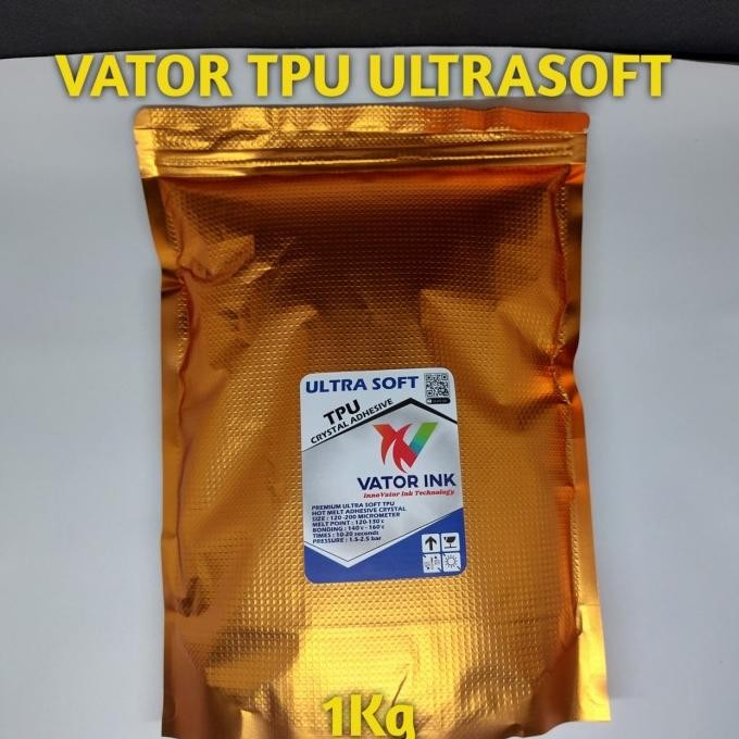 

Vator Tpu Ultrasoft 1Kg Crystal Dtf Adhesive Lem Sablon Plastisol