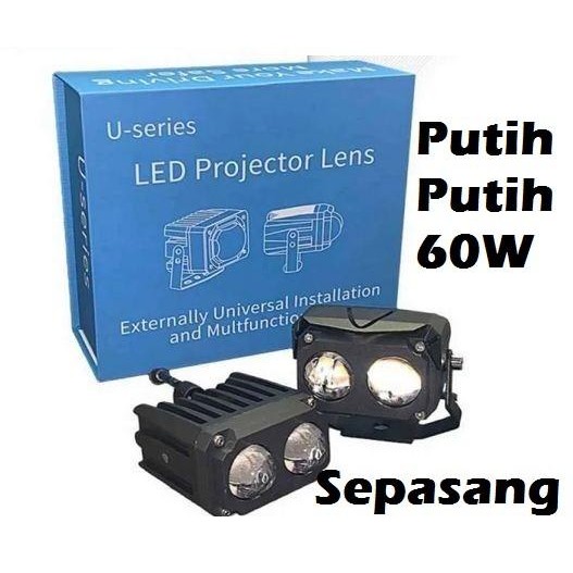 Lampu Led Sql 2 3 Mata Putih Tembak Mini Projector Projie Mobil Motor Original Dan Terpercaya