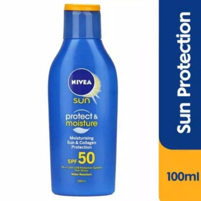 Nivea Sun SPF 50 100ml Sunblock Sunscreen Lotion UV UVA UVB Badan Body