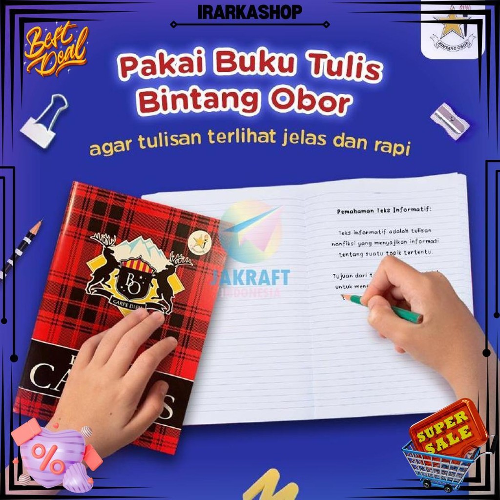 

(10 Pcs) Grosir Buku Tulis Panjang Bintang Obor Favourite Campus B5 Isi 36 Mirip Big Boss & Aa Maxy Maxi Boxy | Pack D Promo Puncak